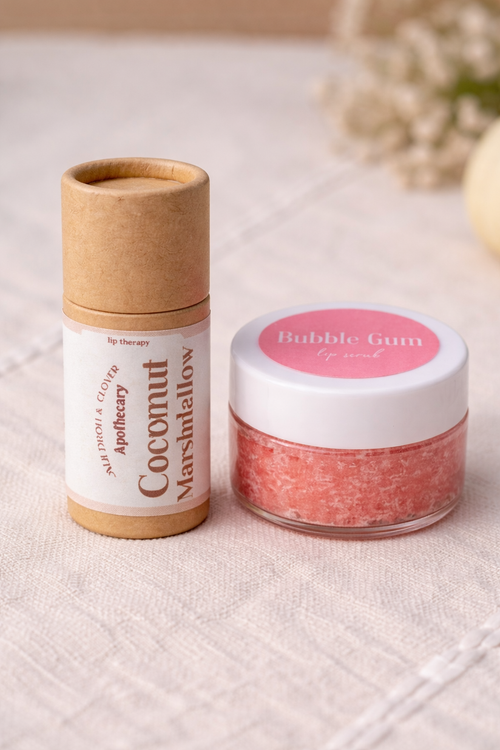 Lip Therapy Kit  | Lip Balm + Lip Scrub Bundle | Cauldron & Clover Apothecary