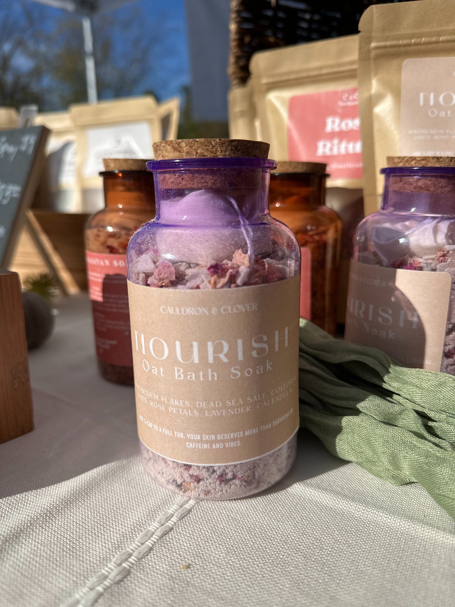 Ritual Bath Salts 7oz - Mineral bath Soak | Cauldron & Clover Apothecary