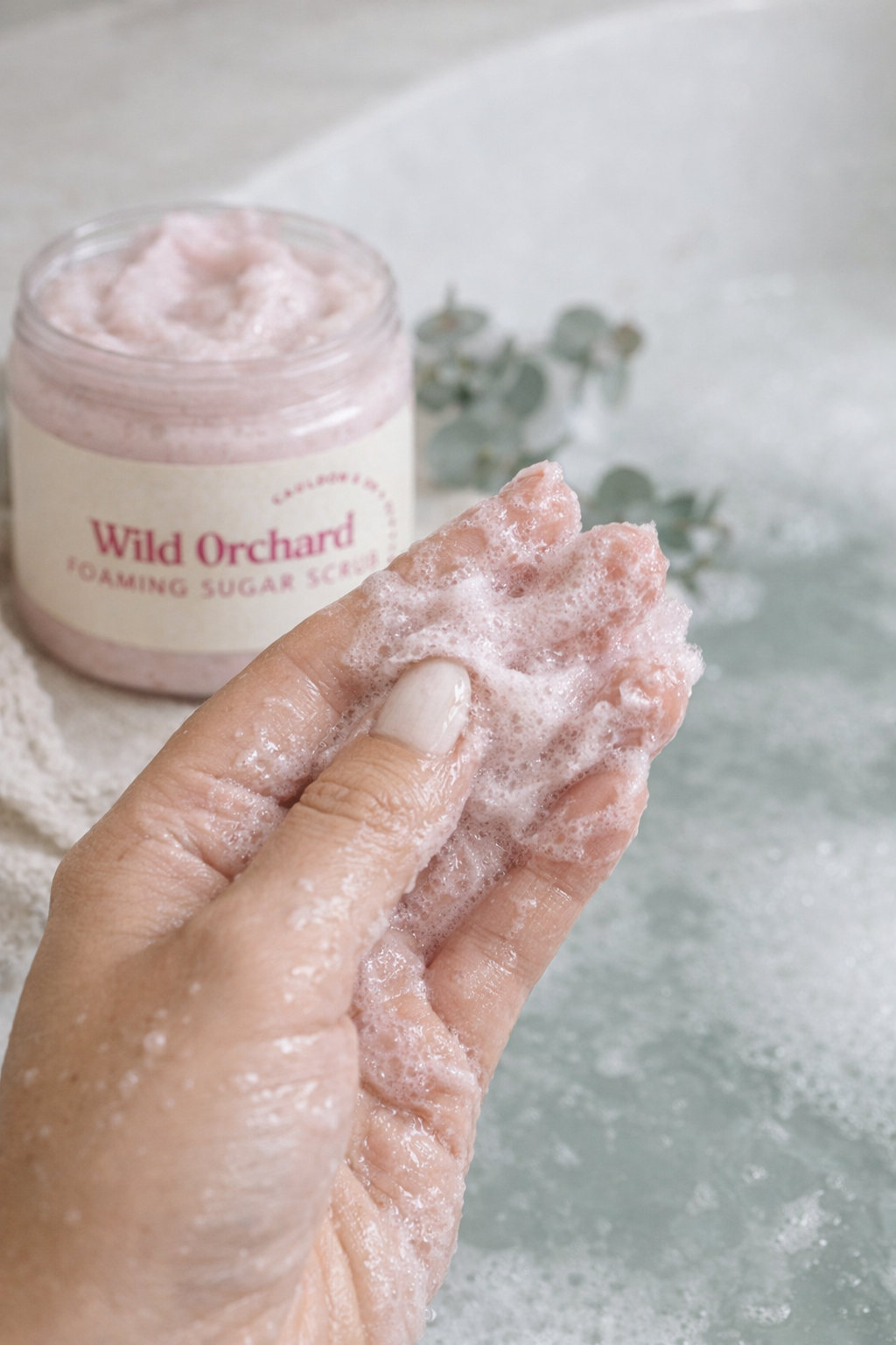 Wild Orchard — Foaming Sugar Scrub 16oz | Cauldron & Clover Apothecary