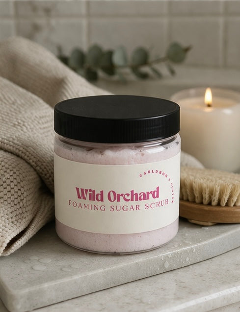 Wild Orchard — Foaming Sugar Scrub 16oz | Cauldron & Clover Apothecary