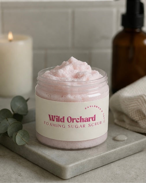 Wild Orchard — Foaming Sugar Scrub 16oz | Cauldron & Clover Apothecary