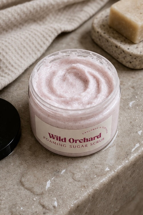 Wild Orchard — Foaming Sugar Scrub 16oz | Cauldron & Clover Apothecary
